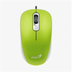 Genius DX-110 USB zöld-fekete egér