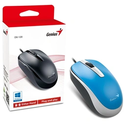 Genius DX-120 USB kék egér