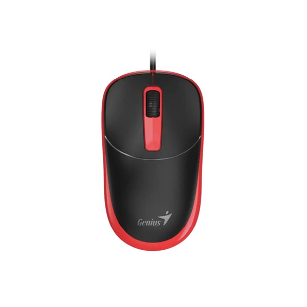 Genius DX-123 EU Vezetékes piros optikai egér