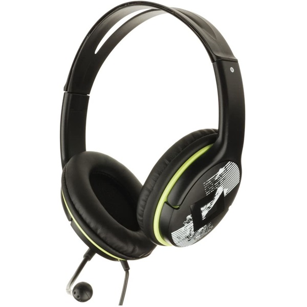 Genius HS-400A dual jack mikrofonos PC zöld headset