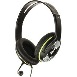 Genius HS-400A dual jack mikrofonos PC zöld headset