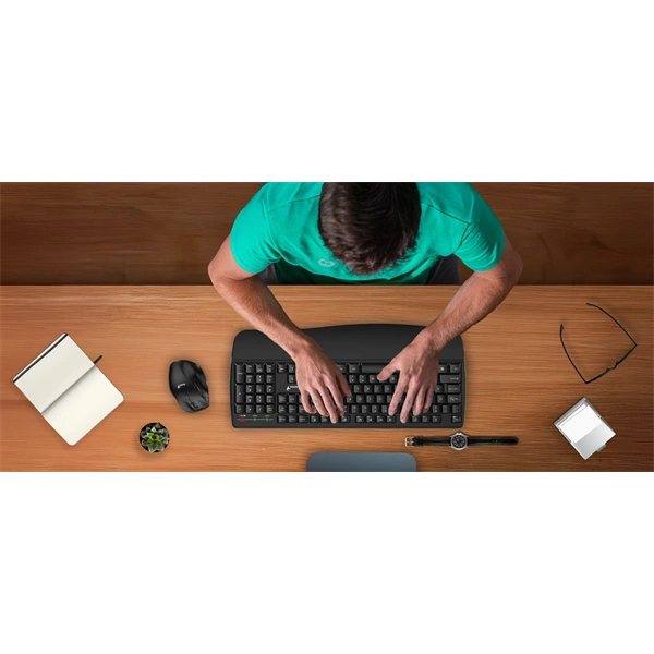 Genius KB-7123 HUN vezeték nélküli fekete billentyűzet