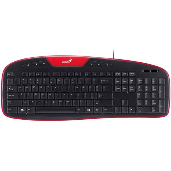 Genius KB-M205 HUN USB piros-fekete billentyűzet