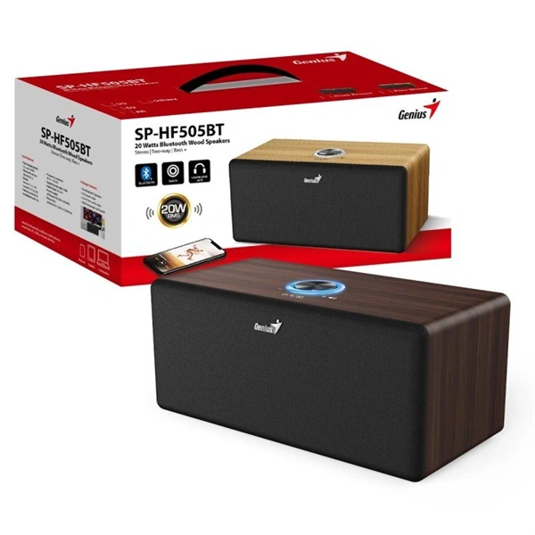 Genius SP-HF505BT Bluetooth sötétbarna hangszóró