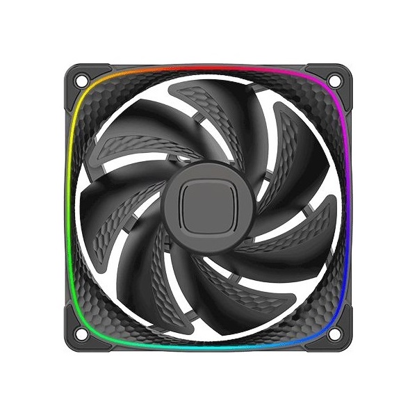 Geometric Future Squama 2503B Triple Pack  rendszerhűtő ventilátor fekete