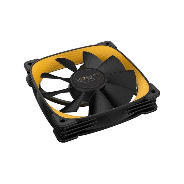 Geometric Future Squama 2505Y Triple Pack rendszerhűtő ventilátor fekete-sárga