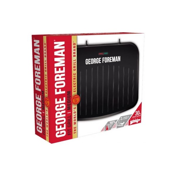 George Foreman 25810-56 Fit fekete asztali elektromos grill
