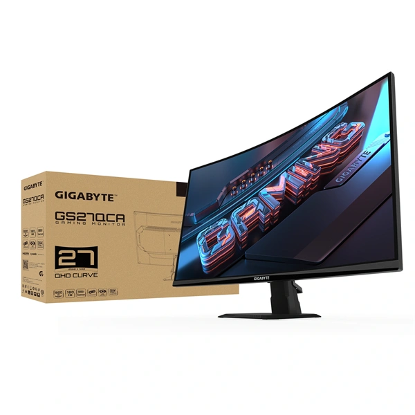 Gigabyte 27" GS27QCA QHD VA HDMI/DP ívelt monitor