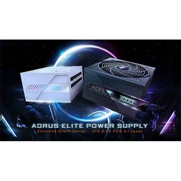 Gigabyte AORUS ELITE 1000W 80+ Platinum moduláris tápegység