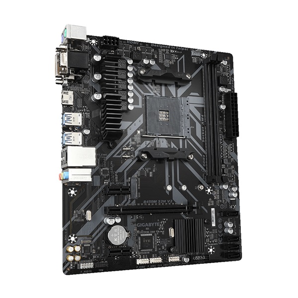 Gigabyte B450M-S2H v2 AMD B450 SocketAM4 mATX alaplap