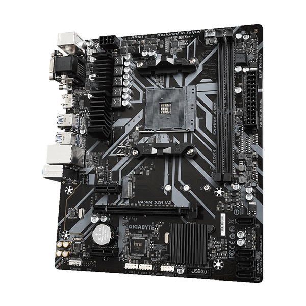 Gigabyte B450M-S2H v2 AMD B450 SocketAM4 mATX alaplap
