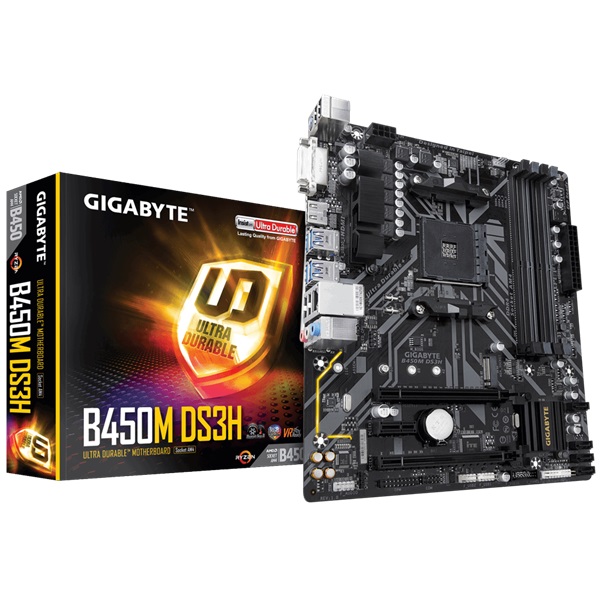 Gigabyte B450M-DS3H AMD B450 SocketAM4 mATX alaplap