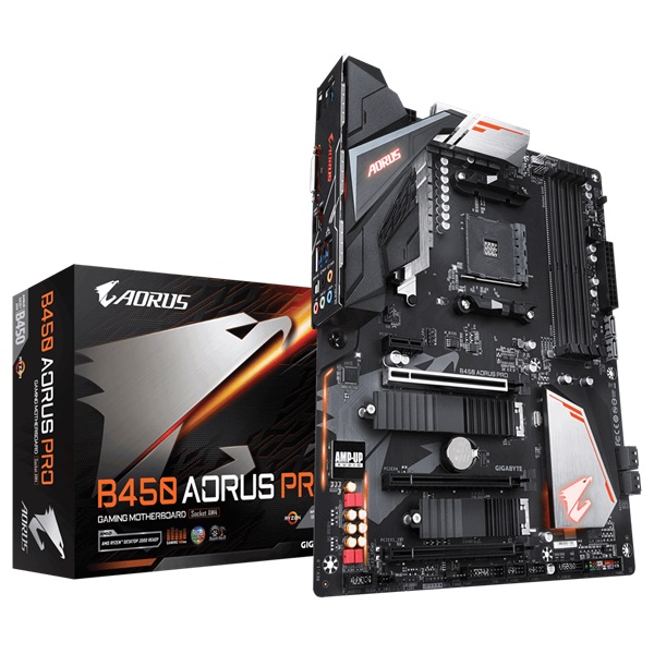 Gigabyte B450-AORUS-PRO AMD B450 SocketAM4 ATX alaplap