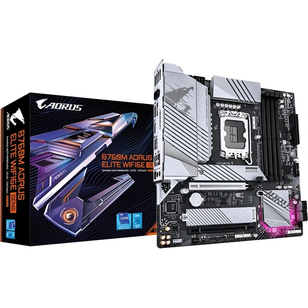 Gigabyte B760M AORUS ELITE Wi-Fi Intel B760 LGA1700 mATX alaplap