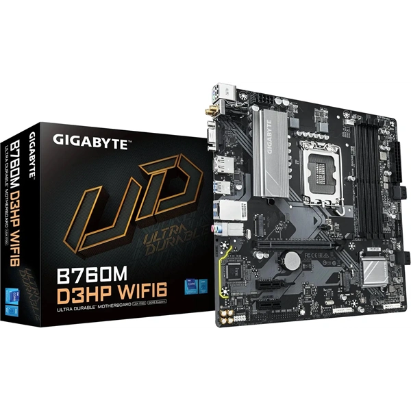 Gigabyte B760M D3HP Wi-Fi Intel B760 LGA1700 mATX alaplap