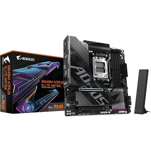 Gigabyte B840M AORUS ELITE Wi-Fi AMD B840 AM5 mATX alaplap