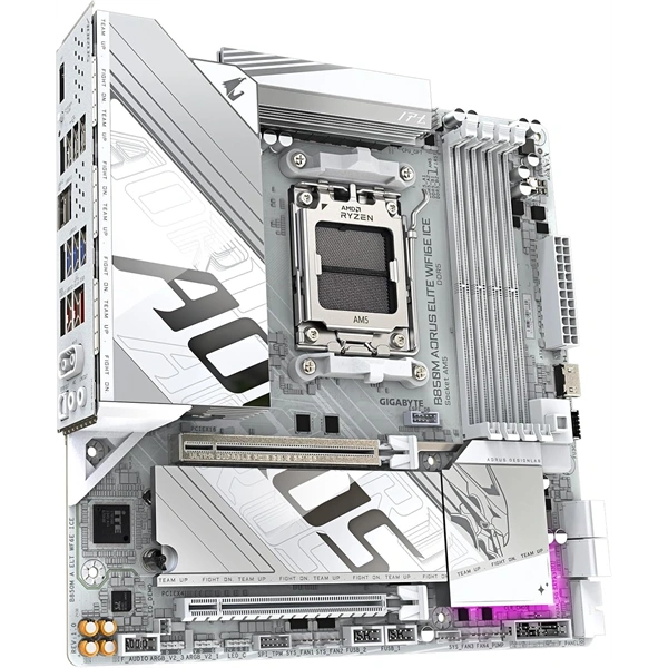Gigabyte B850M AORUS ELITE ICE Wi-Fi AMD B850 AM5 ATX alaplap