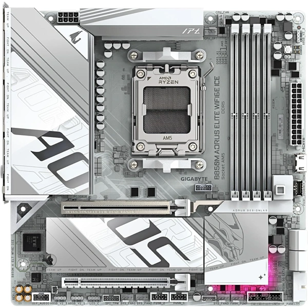 Gigabyte B850M AORUS ELITE ICE Wi-Fi AMD B850 AM5 ATX alaplap