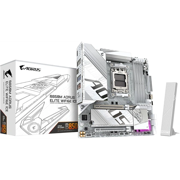 Gigabyte B850M AORUS ELITE ICE Wi-Fi AMD B850 AM5 ATX alaplap