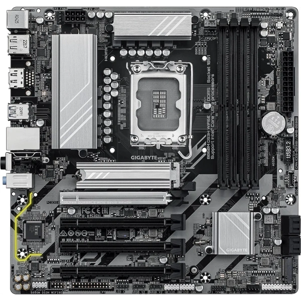 Gigabyte B860M DS3H Wi-Fi Intel B860M LGA1851 mATX alaplap