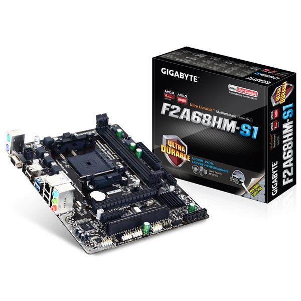 Gigabyte F2A68HM-S1 AMD A68H Socket FM2+ mATX alaplap