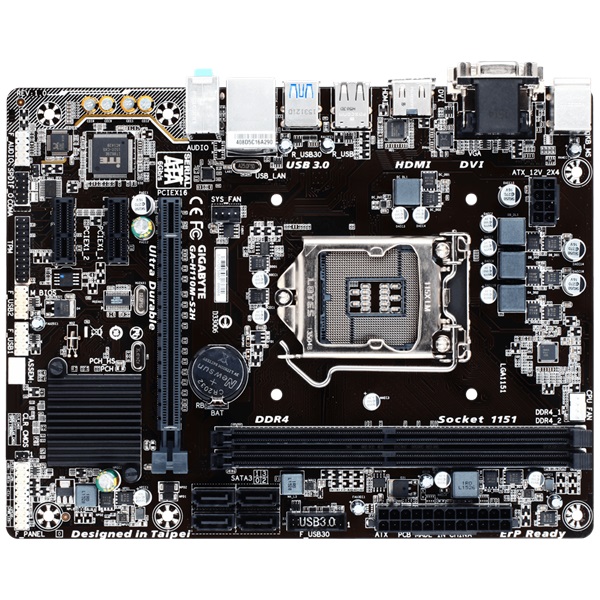 Gigabyte H110M-S2H Intel H110 LGA1151 mATX alaplap