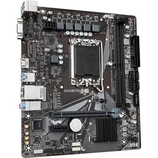 Gigabyte H610M H V2 Intel H610 LGA1700 mATX alaplap
