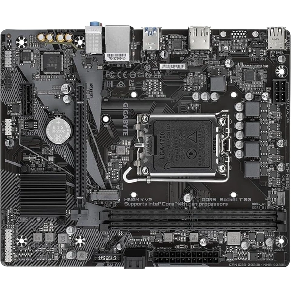 Gigabyte H610M K V2 Intel H610 LGA1700 mATX alaplap