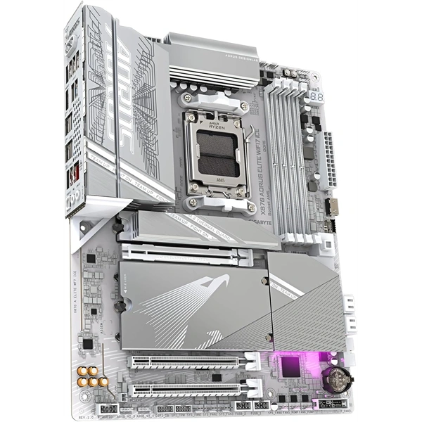 Gigabyte X870E AORUS ELITE ICE Wi-Fi AMD X870 AM5 ATX alaplap