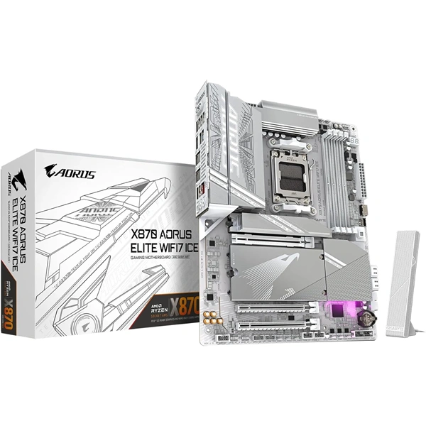 Gigabyte X870 AORUS ELITE ICE Wi-Fi AMD X870 AM5 ATX alaplap