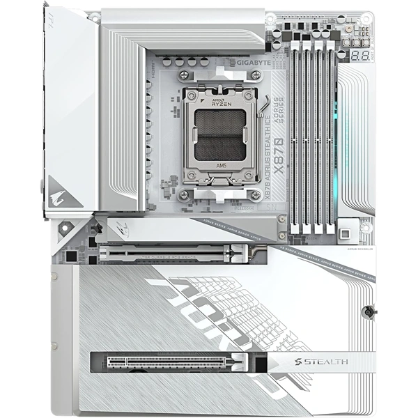 Gigabyte X870 AORUS STEALTH ICE AMD X870 AM5 ATX alaplap