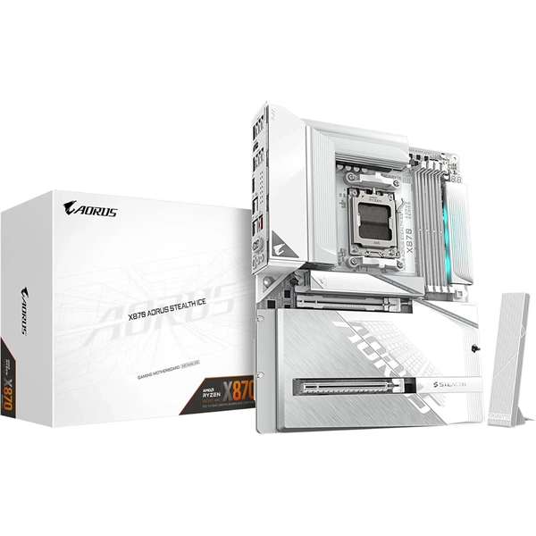 Gigabyte X870 AORUS STEALTH ICE AMD X870 AM5 ATX alaplap
