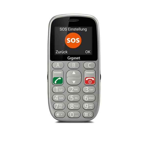 Gigaset GL390 2,2" Dual SIM ezüst mobiltelefon (Újracsomagolt)