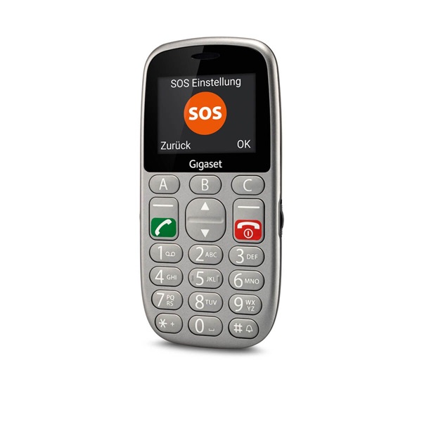 Gigaset GL390 2,2" Dual SIM ezüst mobiltelefon (Újracsomagolt)