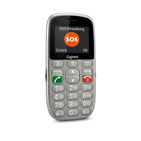Gigaset GL390 2,2" Dual SIM ezüst mobiltelefon (Újracsomagolt)