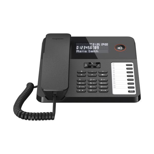 Gigaset Telefon DESK 600 fekete telefon