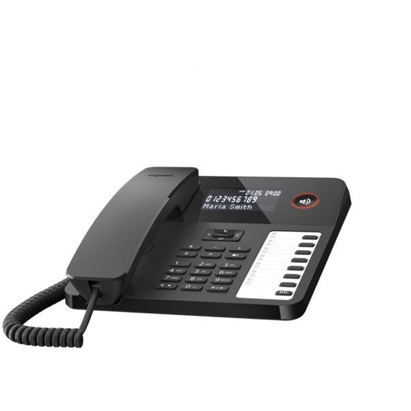 Gigaset Telefon DESK 600 fekete telefon