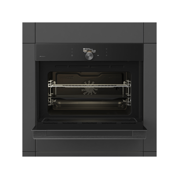 Gorenje BCM4058B fekete, beépíthető, sütőtér: 50L, grill, légkeverés, mikró kombinált sütő