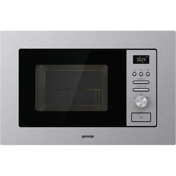 Gorenje BM201AG1X 800W 20L inox beépíthető mikrohullámú sütő