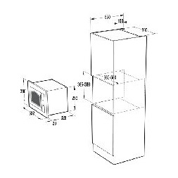 Gorenje BM235CLB beépíthető mikrohullámú sütő