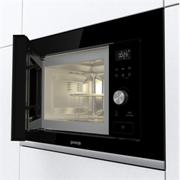 Gorenje BMX201AG1BG 1000W 20L inox beépíthető grillezős mikrohullámú sütő