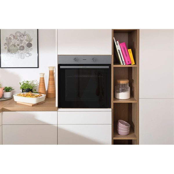 Gorenje BO6712E02XK inox, beépíthető, sütőtér: 84L, grill, hidrolitikus, sütő