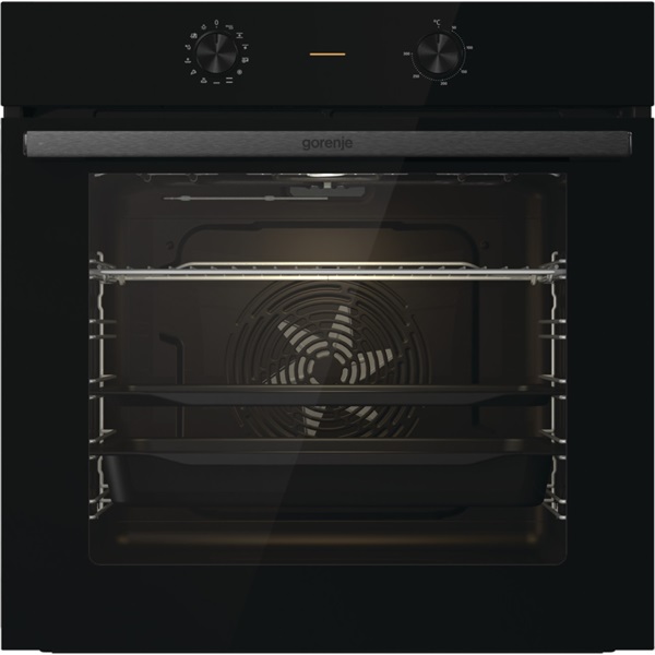 Gorenje BO6717E03BG fekete, beépíthető, sütőtér: 77L, grill, légkeverés, hidrolitikus, sütő