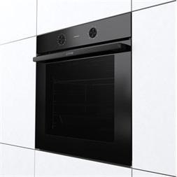 Gorenje BO6717E03BG fekete, beépíthető, sütőtér: 77L, grill, légkeverés, hidrolitikus, sütő