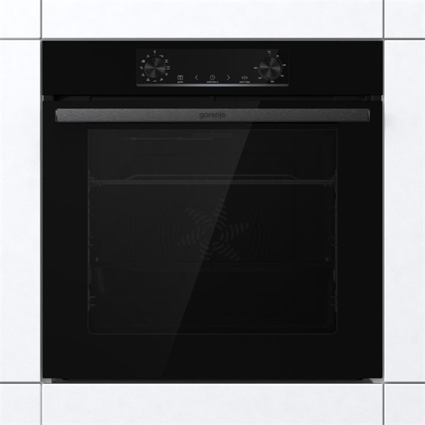 Gorenje BO6735E05B fekete, beépíthető, sütőtér: 77L, grill, légkeverés, hidrolitikus, sütő