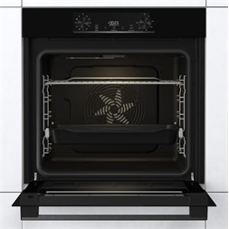 Gorenje BO6735E05B fekete, beépíthető, sütőtér: 77L, grill, légkeverés, hidrolitikus, sütő