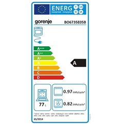 Gorenje BO6735E05B fekete, beépíthető, sütőtér: 77L, grill, légkeverés, hidrolitikus, sütő
