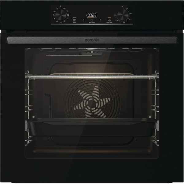 Gorenje BO6735E05B fekete, beépíthető, sütőtér: 77L, grill, légkeverés, hidrolitikus, sütő