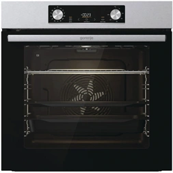 Gorenje BPS6737E03X inox-fekete, beépíthető, sütőtér:77L, grill, légkeveréses, sütő