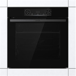 Gorenje BPS6737E14BG fekete, beépíthető, sütőtér:77L, grill, légkeveréses, sütő